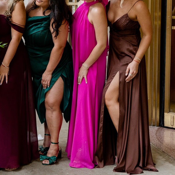 Brown Ieena for Mcdougal Evening Gown - Picture 3 of 6